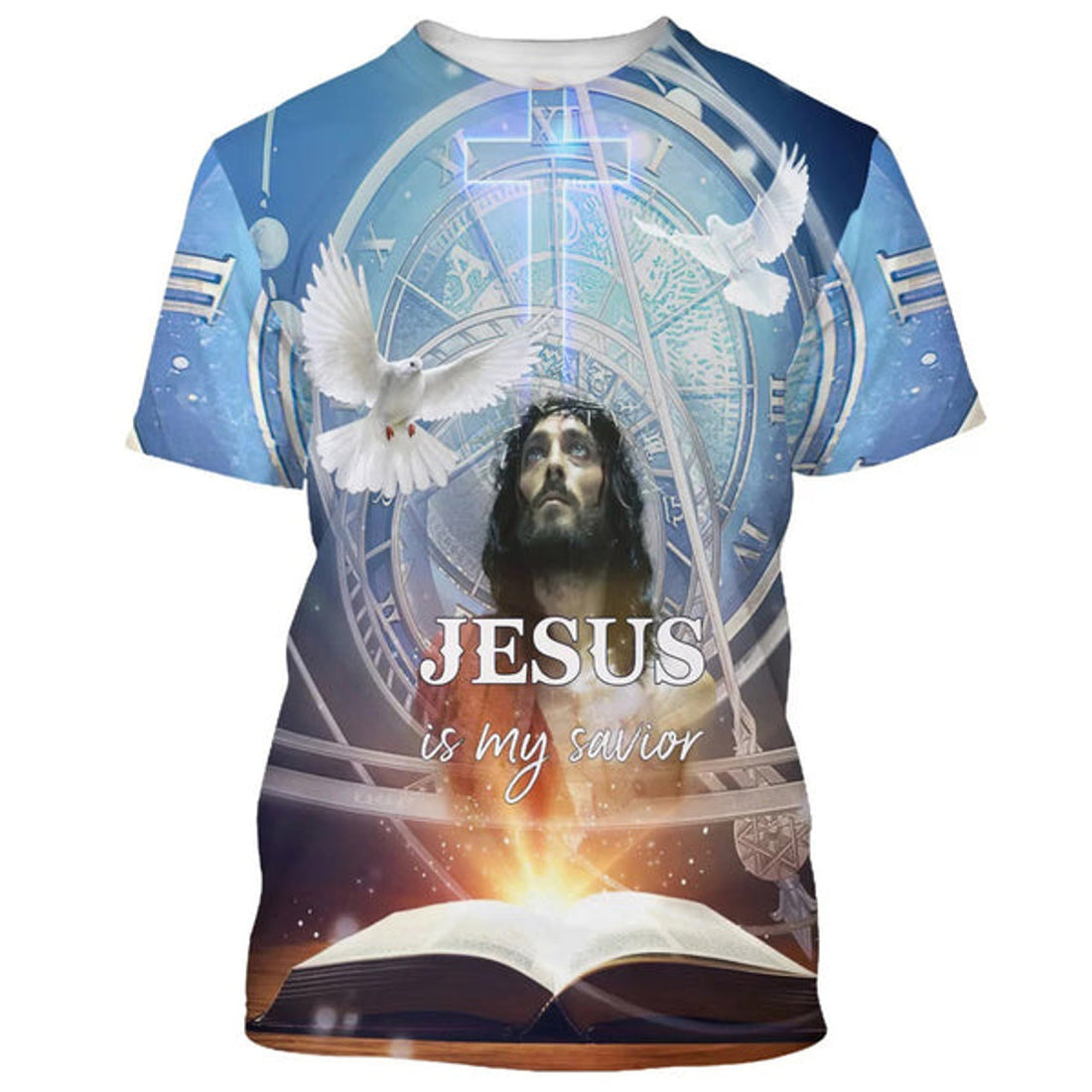 FUNSTUFFPRINT Jesus Christ Is My Savior Christian 3D T-shirt