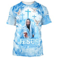 FUNSTUFFPRINT Jesus Christ Is My Savior Christian 3D T-shirt
