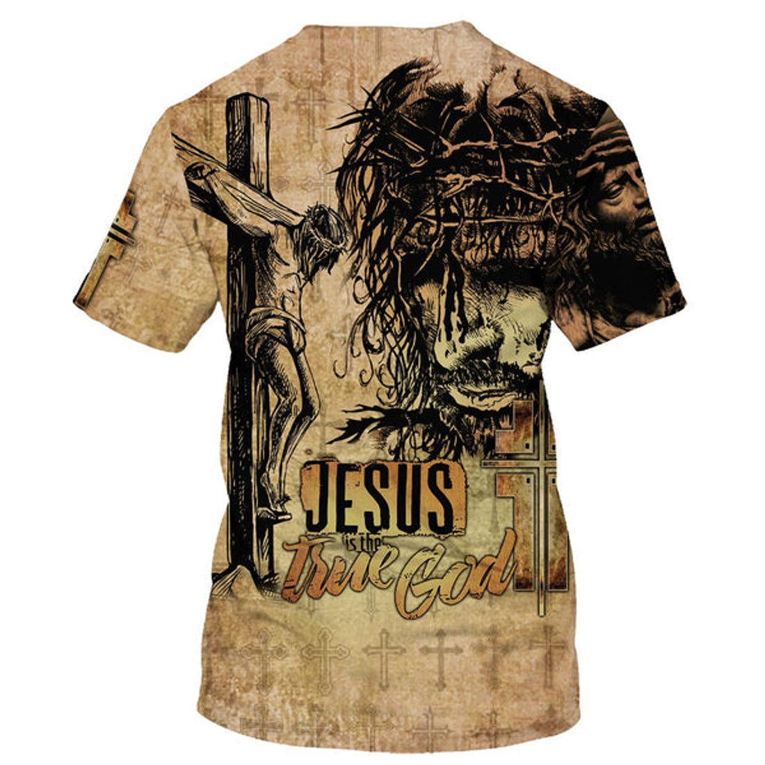 FUNSTUFFPRINT Jesus Christ Is The One True God Christian 3D T-shirt