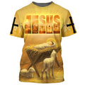 FUNSTUFFPRINT Jesus Christ Manger 3D All Over Printed Shirt for Men and Women 3D T-shirt