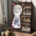 Jesus Christ Northern Cardinal Winter Forest Jesus Is The Key To Heaven Canvas Posters - Christian Wall Posters - Religious Wall Decor