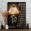 Jesus Christ Warrior Jesus Is My God Canvas Posters - Christian Wall Posters - Religious Wall Decor