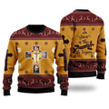 FUNSTUFFPRINT Jesus Christmas Ugly Christmas Sweater For Men & Women – Gifts For Christians Ugly  Sweater