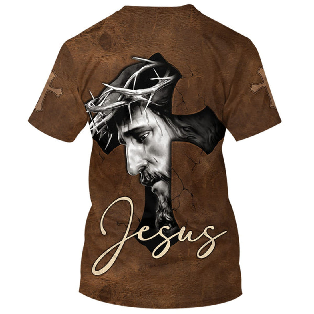 FUNSTUFFPRINT Jesus Cross Christian 3D T-shirt