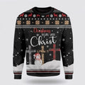 FUNSTUFFPRINT Jesus Cross Unisex 3D Ugly Christmas Sweater – Gift For God Lover Ugly  Sweater