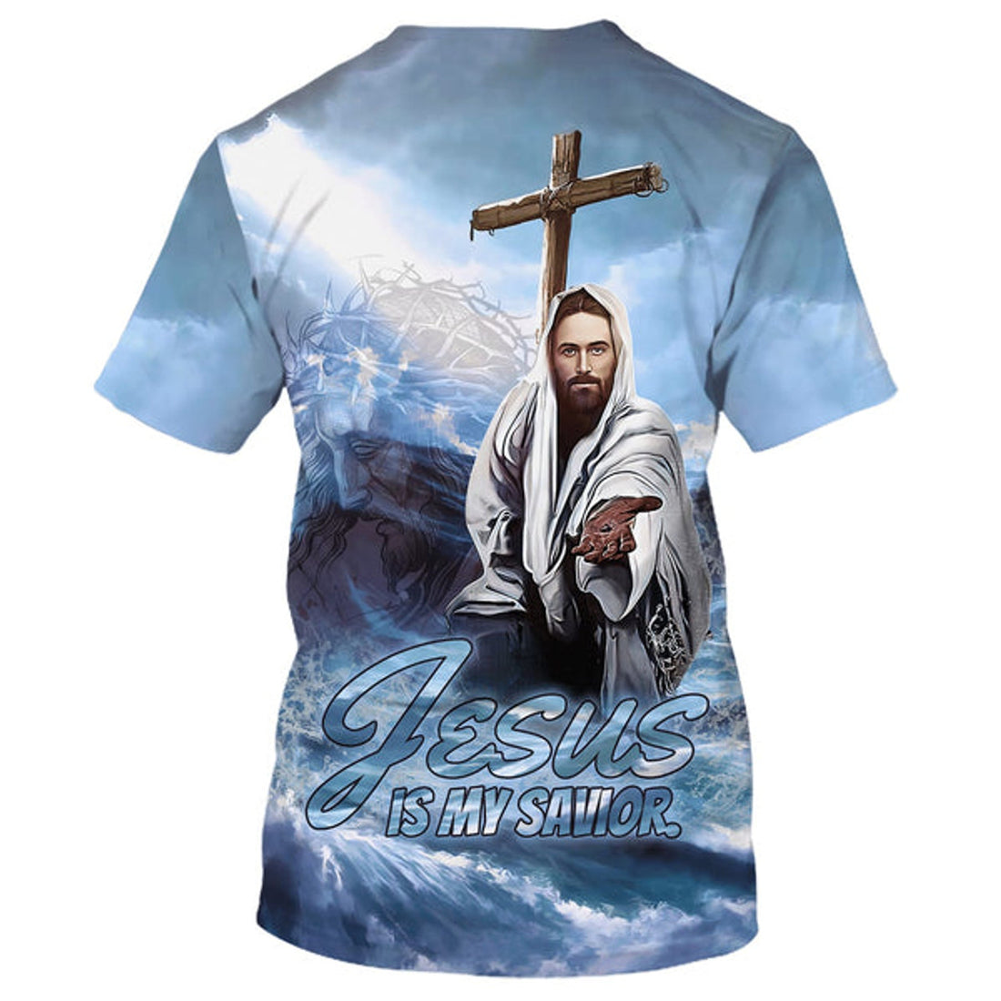 FUNSTUFFPRINT Jesus Give Me Hand Shirts - Jesus Is My Savior 3D All Over Printed Shirt for Men and Women 3D T-shirt