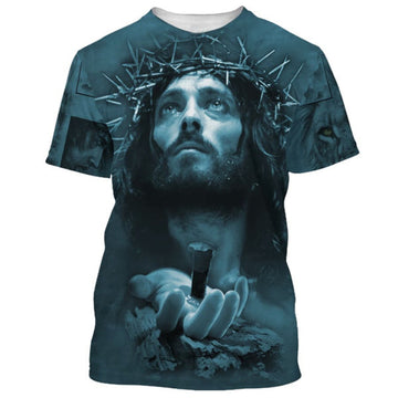 FUNSTUFFPRINT Jesus Hands Nail Shirts - I May Not Be Perfect But Jesus Thinks Im To Die For Christian 3D T-shirt