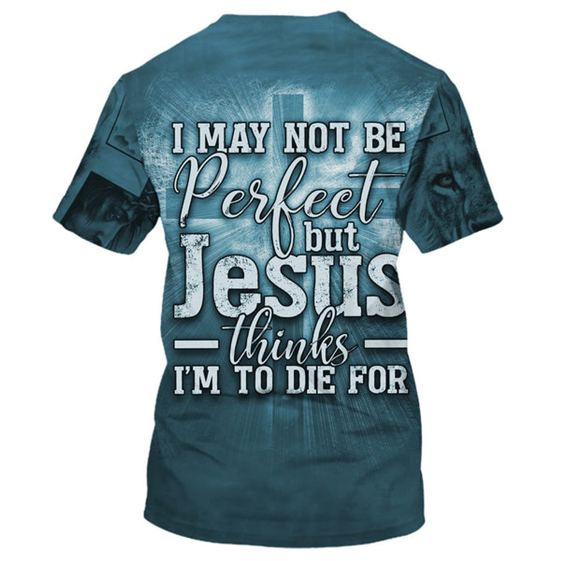FUNSTUFFPRINT Jesus Hands Nail Shirts - I May Not Be Perfect But Jesus Thinks Im To Die For Christian 3D T-shirt