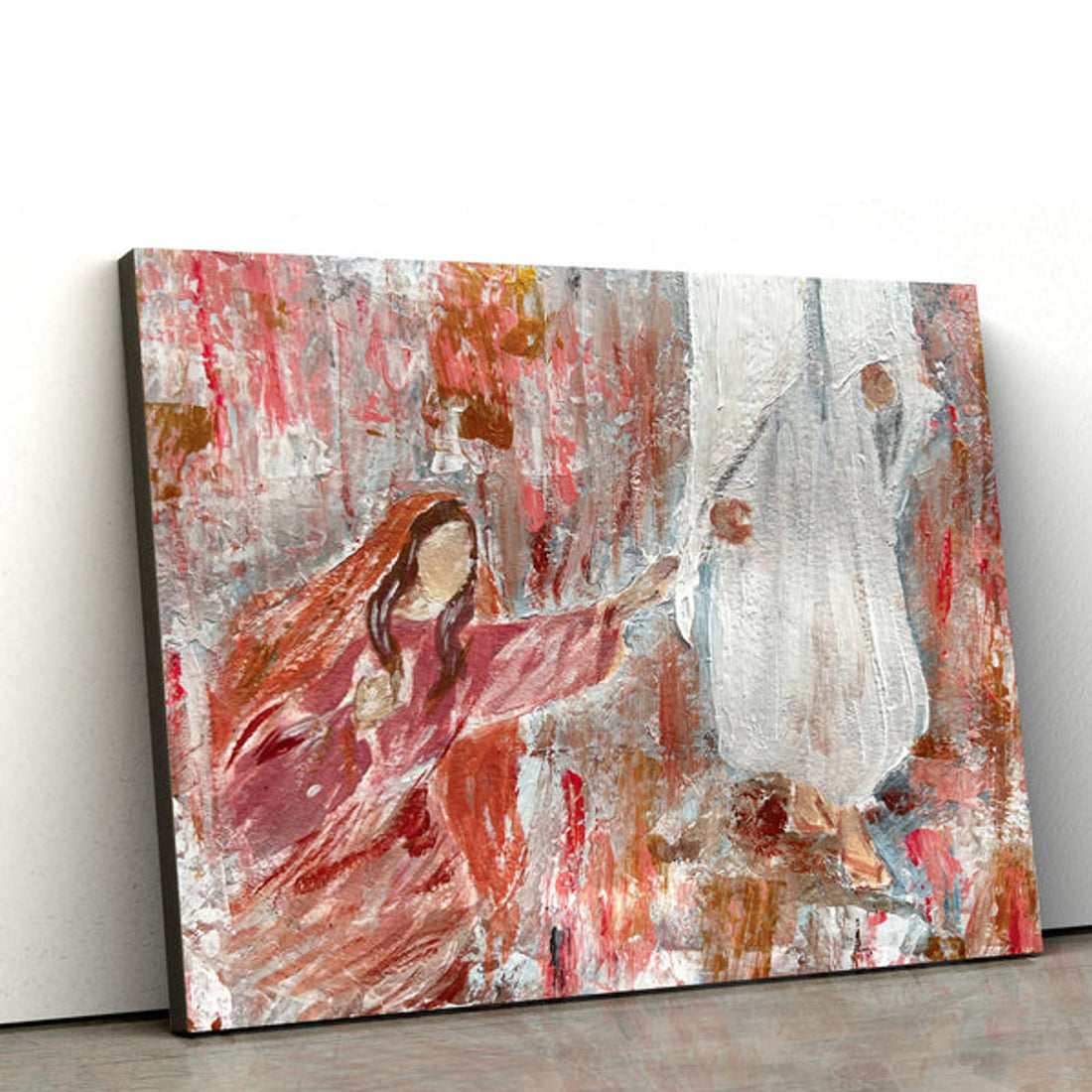 Jesus Healing The Bleeding Woman Canvas Posters - Christian Wall Art 