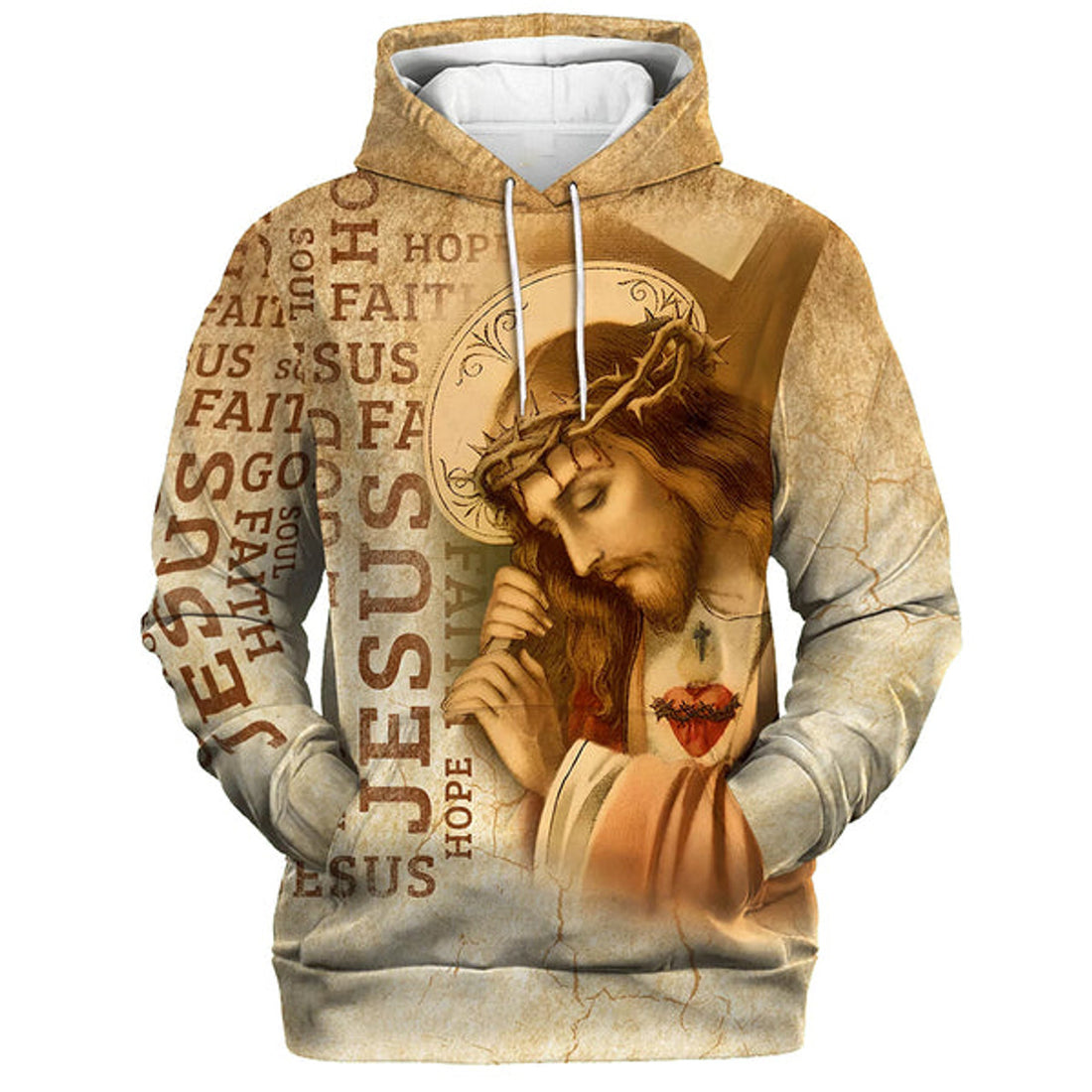 FUNSTUFFPRINT Jesus Hope Faith Love 3d Hoodies Jesus Hoodie Men & Women Christian 3D Hoodie and Zip Hoodie