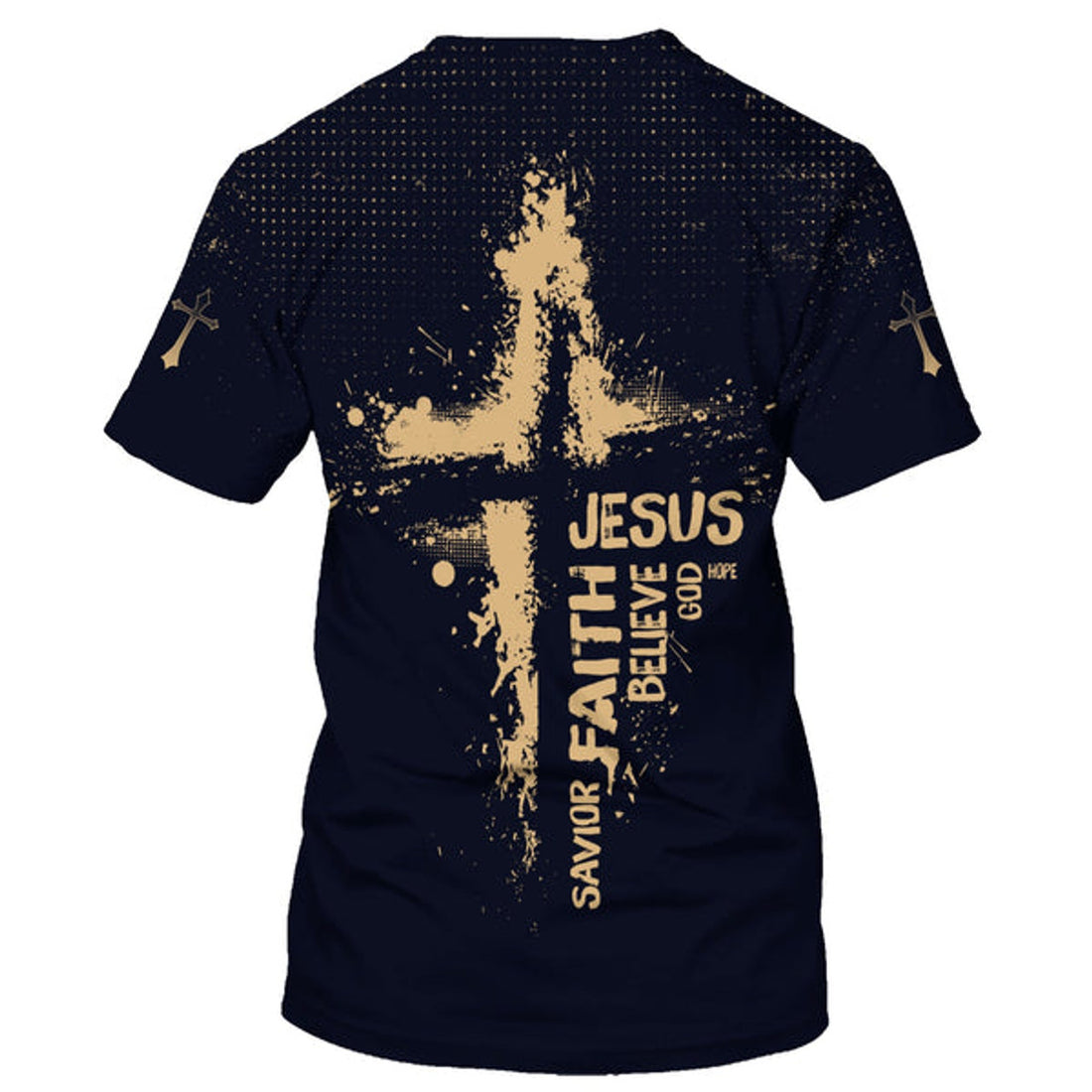 FUNSTUFFPRINT Jesus Hope God Believe Faith Savior Christian 3D T-shirt