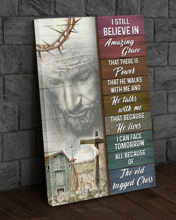 Jesus I Believe In Grace Canvas Posters - Christian Wall Posters - Religious Wall Decor
