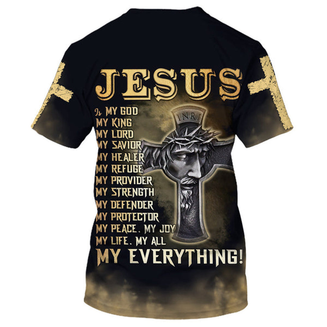FUNSTUFFPRINT Jesus Is My God My King My Lord 3D T-Shirts - Christian Shirts For Men&Women 3D T-shirt