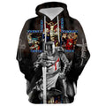 FUNSTUFFPRINT 3D Jesus Is My God My King My Lord My Savior 3D Hoodie and Zip Hoodie