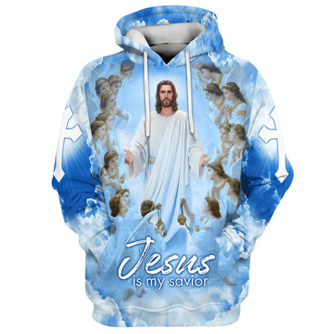 FUNSTUFFPRINT 3D Jesus Is My Savior 4 3D Hoodie and Zip Hoodie