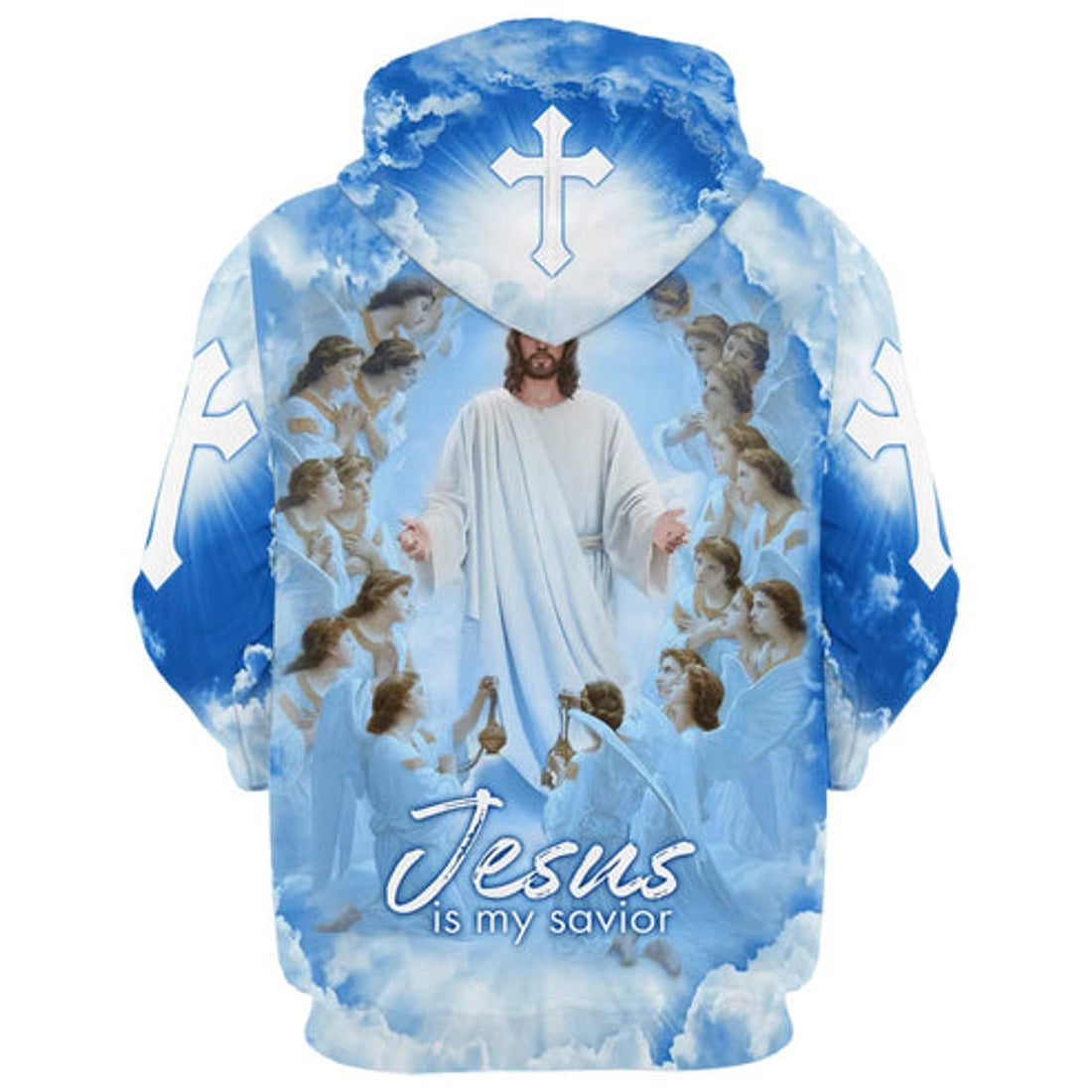 FUNSTUFFPRINT 3D Jesus Is My Savior 4 3D Hoodie and Zip Hoodie