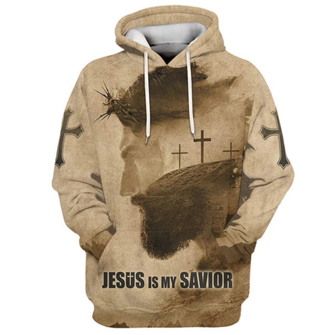FUNSTUFFPRINT 3D Jesus Is My Savior 2 3D Hoodie and Zip Hoodie