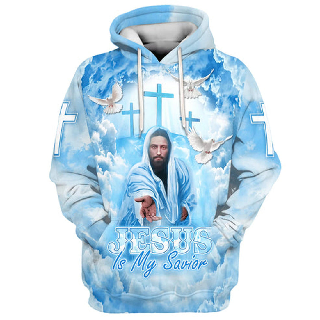 FUNSTUFFPRINT 3D Jesus Is My Savior 3 3D Hoodie and Zip Hoodie