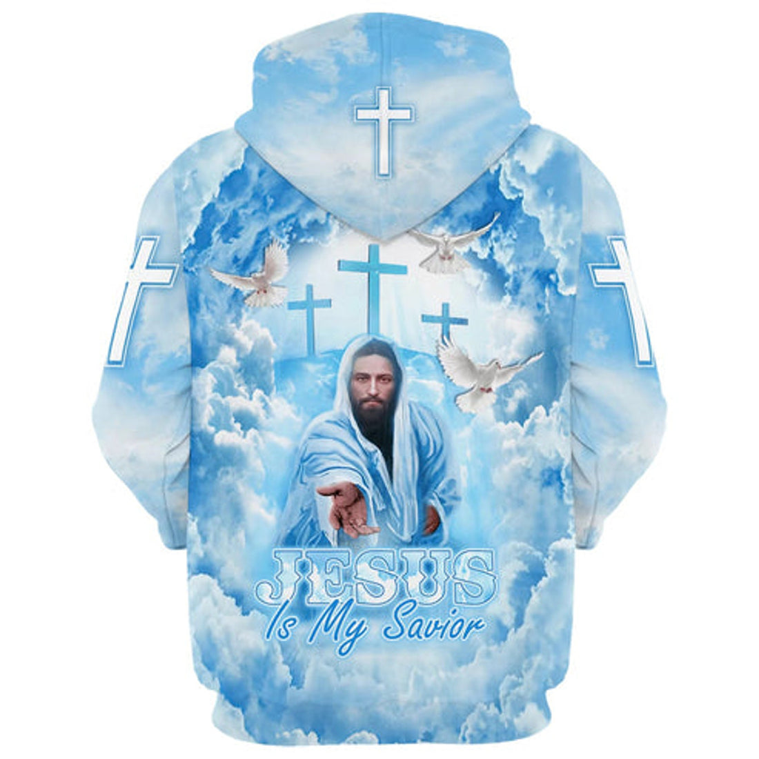 FUNSTUFFPRINT 3D Jesus Is My Savior 3 3D Hoodie and Zip Hoodie