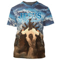 FUNSTUFFPRINT Jesus Is My Savior 3D All Over Printed Shirt for Men and Women 3D T-shirt