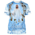 FUNSTUFFPRINT Jesus Is My Savior Christian 3D T-shirt