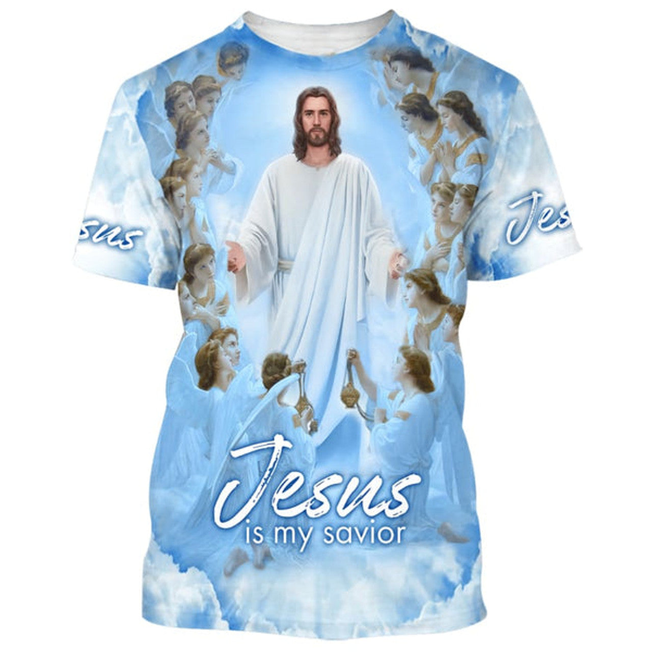 FUNSTUFFPRINT Jesus Is My Savior Christian 3D T-shirt
