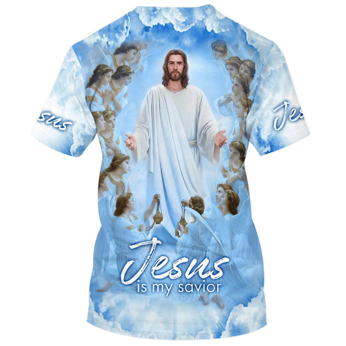FUNSTUFFPRINT Jesus Is My Savior Christian 3D T-shirt