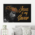 Jesus Is My Savior Canvas Wall Art - Christian Canvas - Faith Canvas