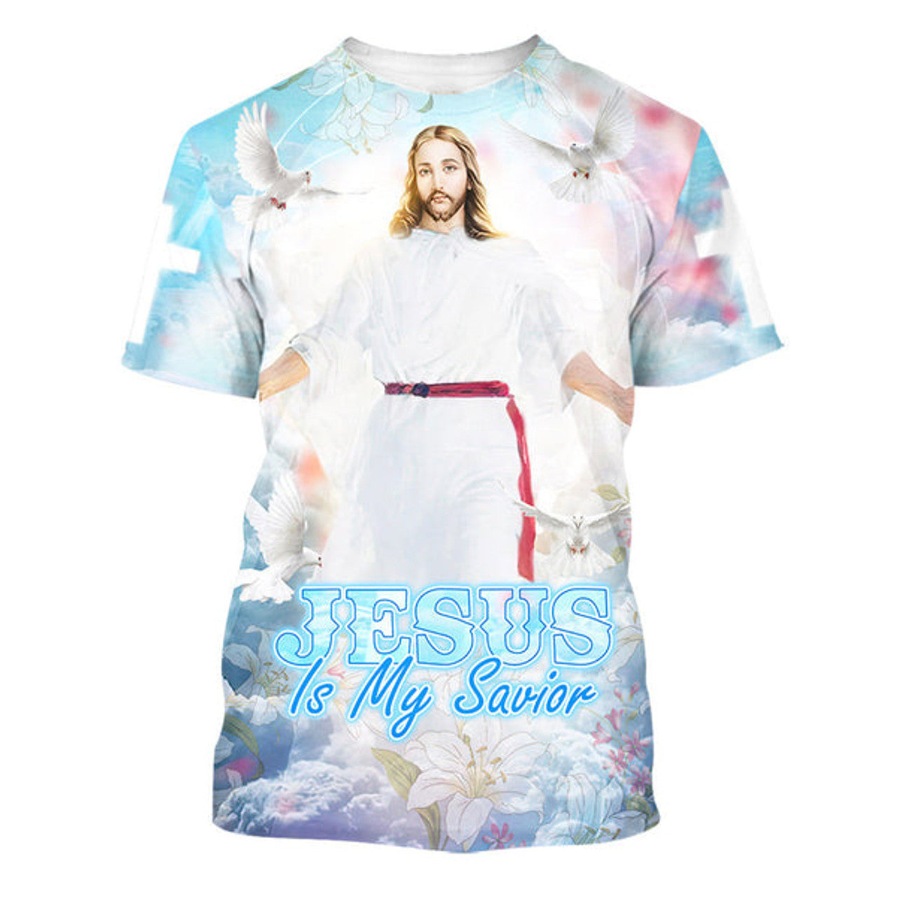 FUNSTUFFPRINT Jesus Is My Savior Eagle Christian 3D T-shirt