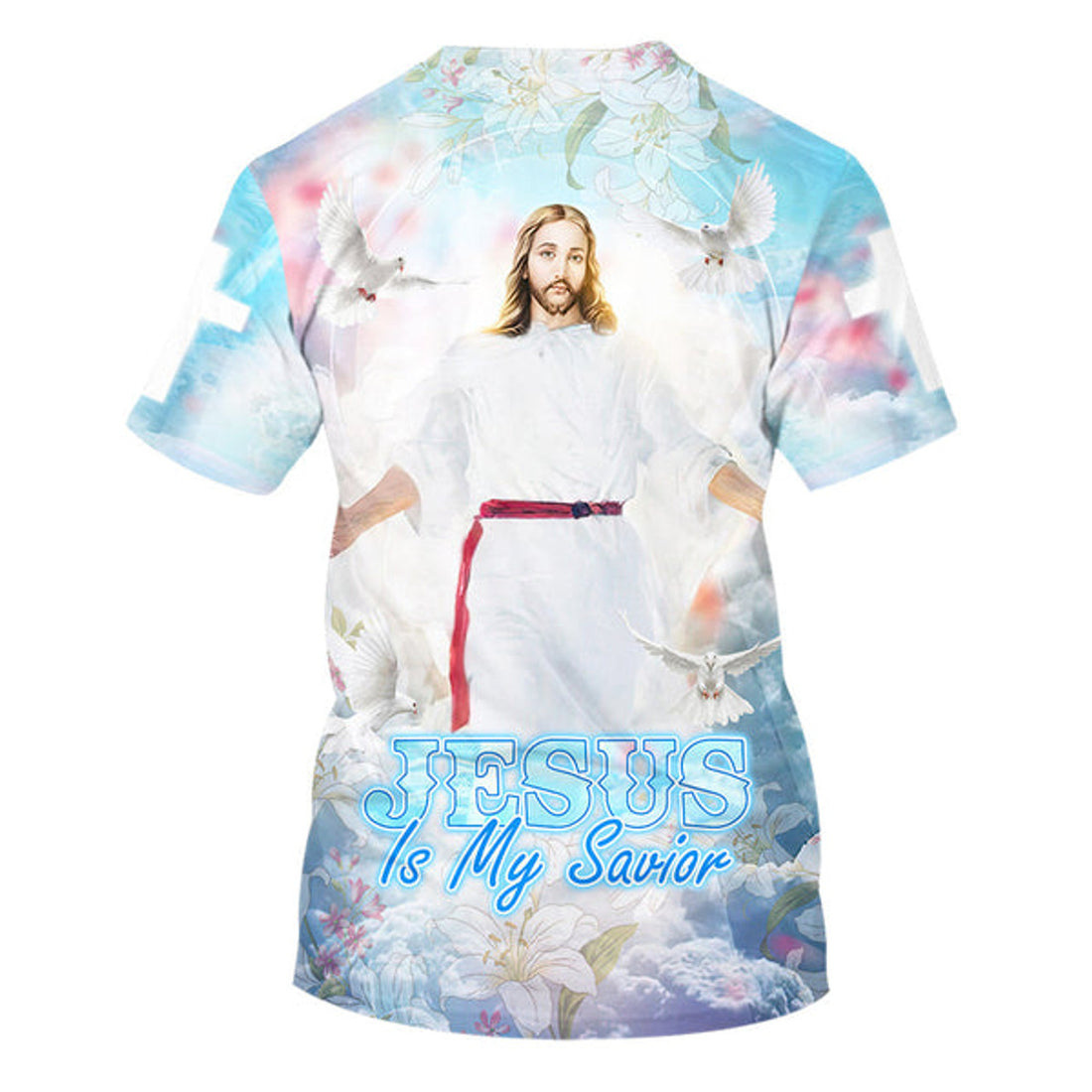 FUNSTUFFPRINT Jesus Is My Savior Eagle Christian 3D T-shirt