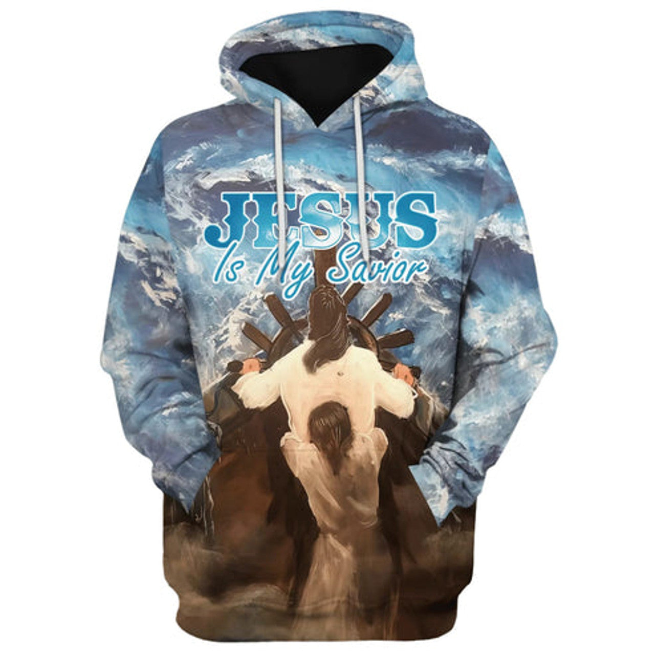 FUNSTUFFPRINT 3D Jesus Is My Savior Hoodies Jesus 3D Hoodie and Zip Hoodie