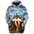 FUNSTUFFPRINT 3D Jesus Is My Savior Hoodies Jesus 3D Hoodie and Zip Hoodie