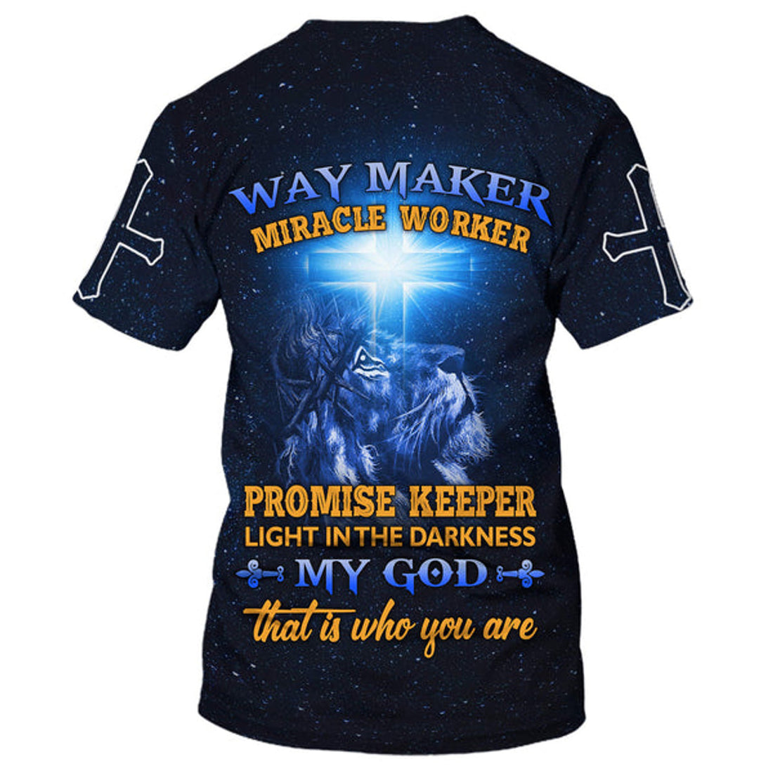 FUNSTUFFPRINT Jesus Is My Savior Lion 3D T-Shirts - Christian Shirts For Men&Women 3D T-shirt