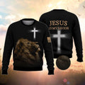 FUNSTUFFPRINT Jesus Is My Savior Ugly Christmas Sweater For Men & Women Adult - Jesus Christ Sweater - Christian Shirts Gifts Idea Ugly  Sweater