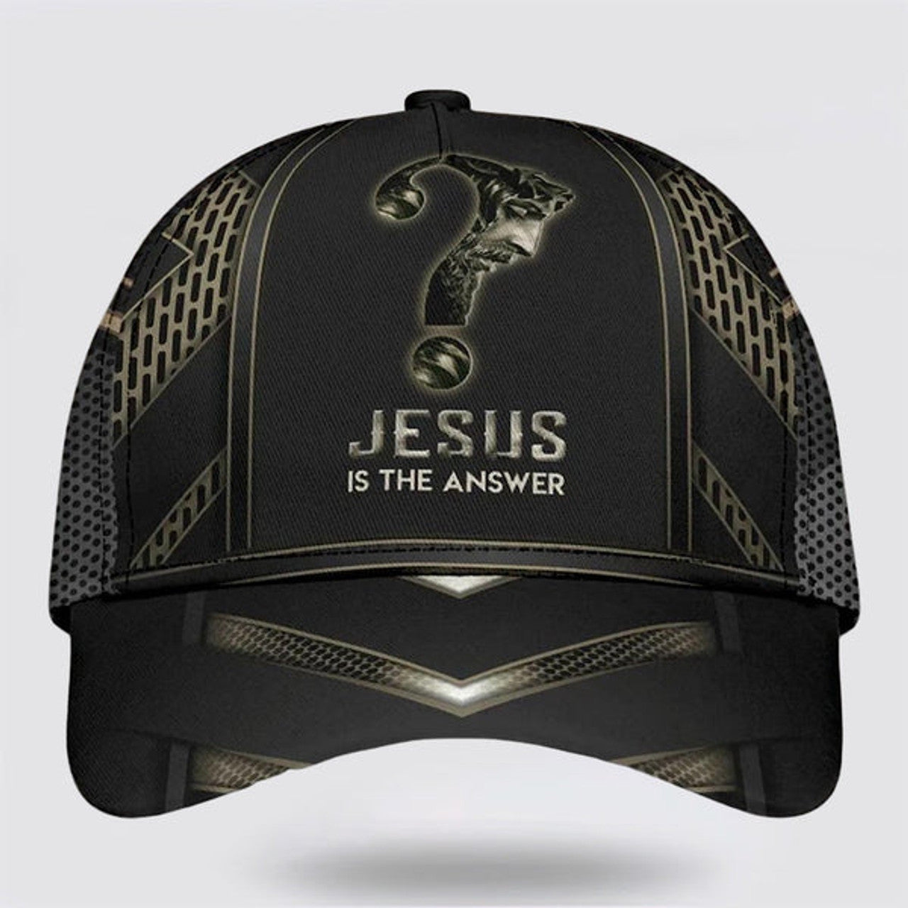 FUNSTUFFPRINT Jesus Is The Answer Baseball Cap - Christian Hats for Men and Women