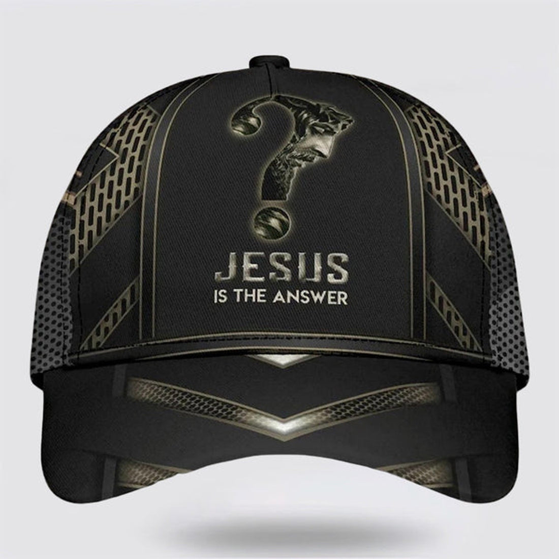 FUNSTUFFPRINT Jesus Is The Answer Baseball Cap - Christian Hats for Men and Women