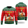 FUNSTUFFPRINT Jesus It’s Ya Birthday Ugly Christmas Sweater For Men & Women – Gifts For Christians Ugly  Sweater