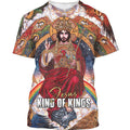 FUNSTUFFPRINT Jesus King Of Kings Christian 3D T-shirt