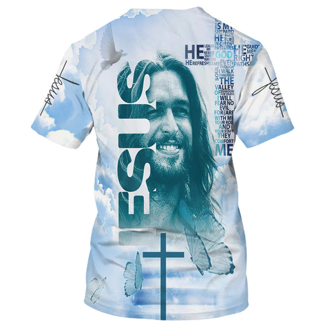 FUNSTUFFPRINT Jesus Laugh Christian 3D T-shirt