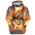 FUNSTUFFPRINT Jesus Lion King And Lamb Cross 3D Hoodies Jesus Hoodie Men & Women Christian 3D Hoodie and Zip Hoodie