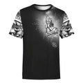 FUNSTUFFPRINT Jesus Lion Tattoo Faith Over Fear 3d Unisex Shirt - Christian 3D T-shirt