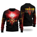 FUNSTUFFPRINT Jesus Man Of God Ugly Christmas Sweater For Men & Women – Gifts For Christians Ugly  Sweater