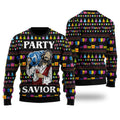 FUNSTUFFPRINT Jesus Party Ugly Christmas Sweater For Men & Women Adult - Jesus Christ Sweater - Christian Shirts Gifts Idea Ugly  Sweater