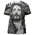 FUNSTUFFPRINT Jesus Portrait 3d Shirts - Christian T-Shirts For Men And Women
 3D T-shirt