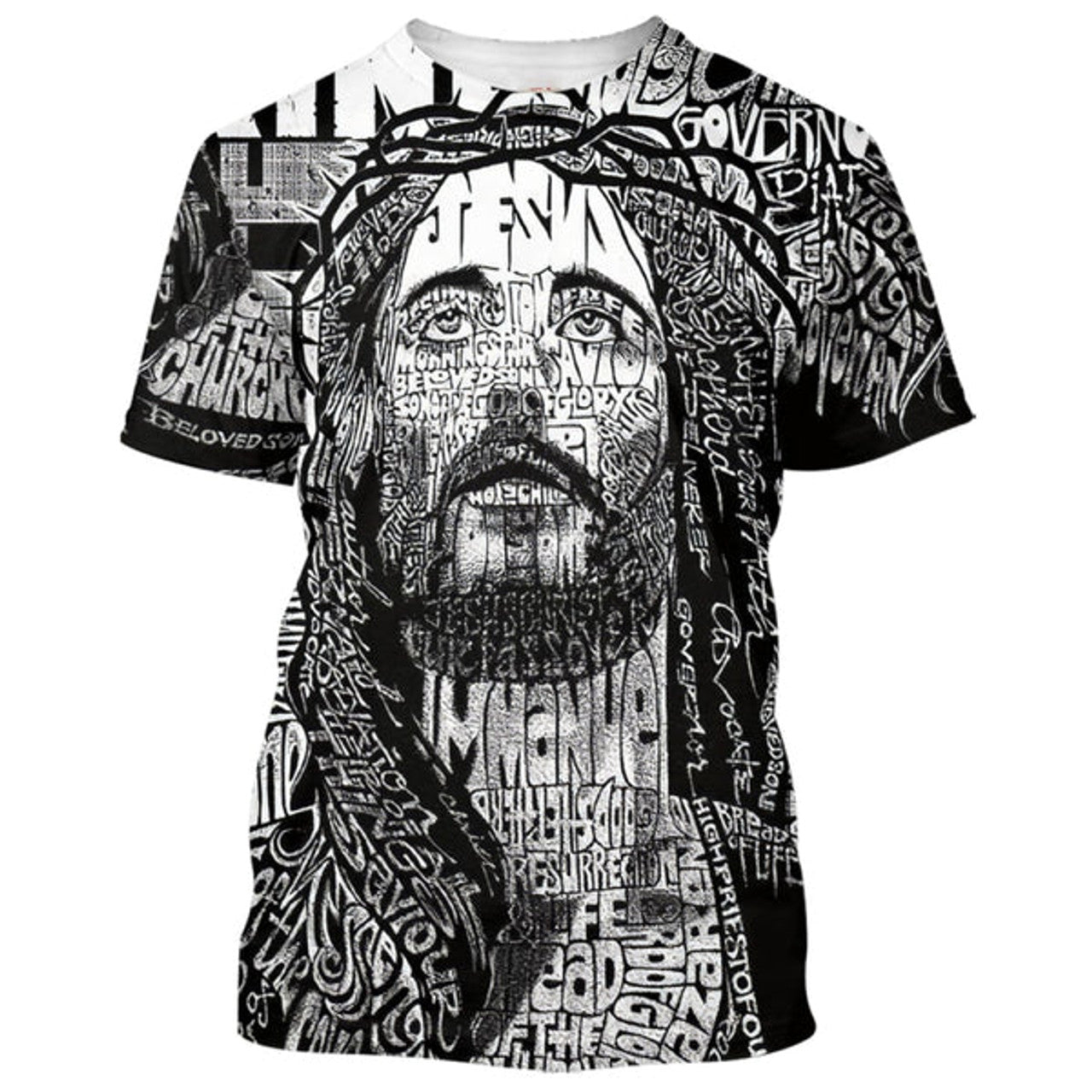 FUNSTUFFPRINT Jesus Portrait 3d Shirts - Christian T-Shirts For Men And Women
 3D T-shirt