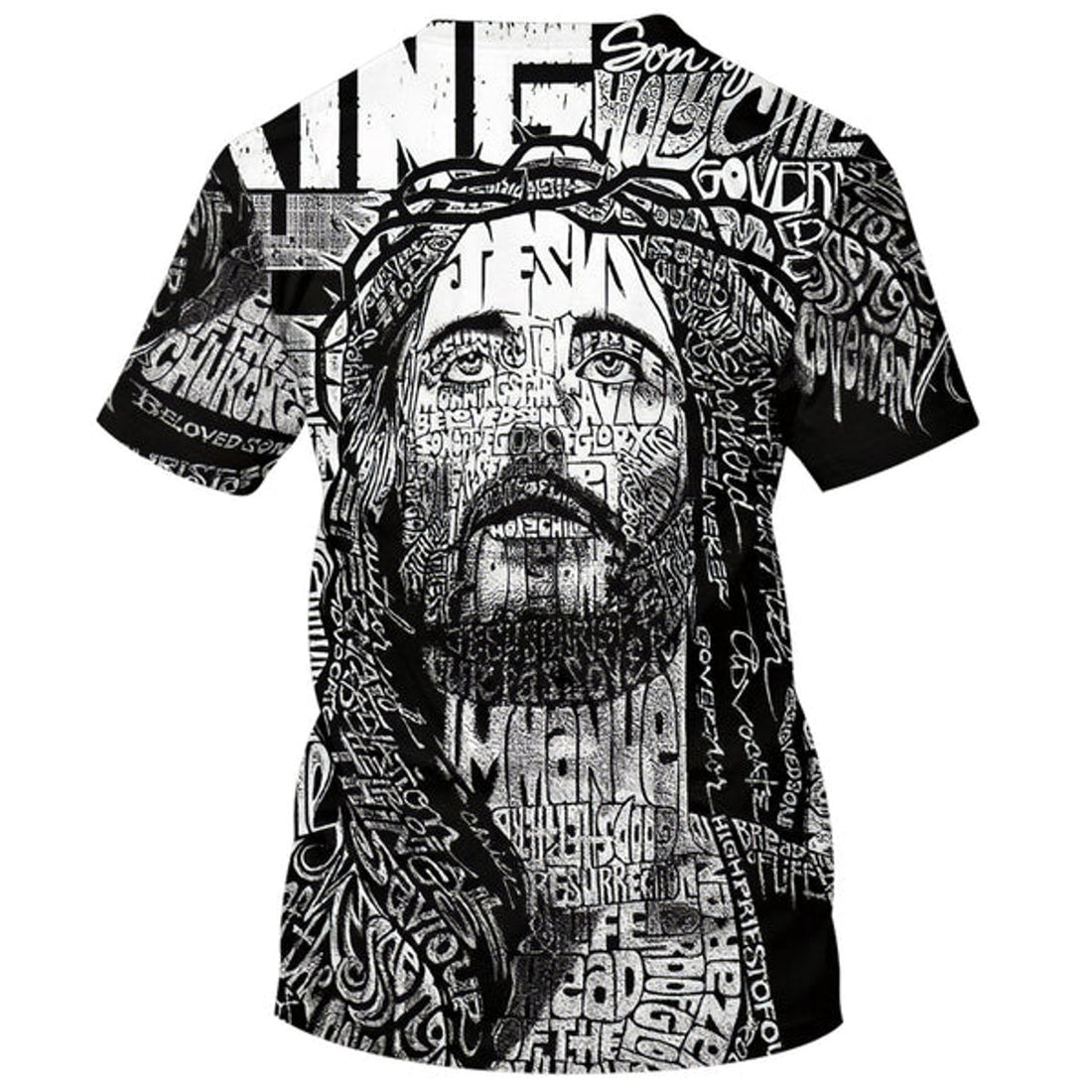 FUNSTUFFPRINT Jesus Portrait 3d Shirts - Christian T-Shirts For Men And Women
 3D T-shirt