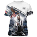 FUNSTUFFPRINT Jesus Reaching Out His Hand Christian 3D T-shirt