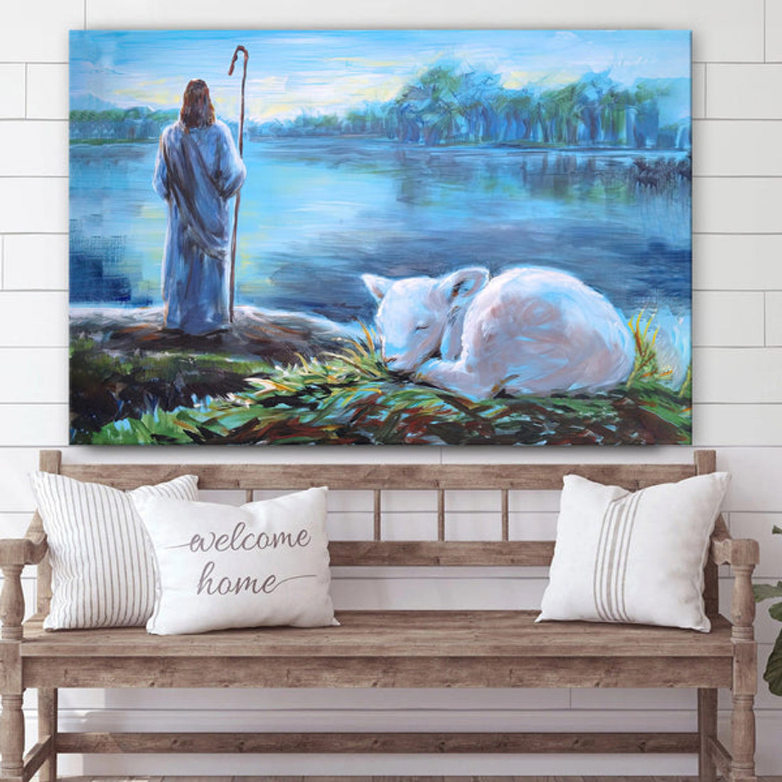 Jesus Rest In The Lord Canvas Posters - Jesus Canvas Pictures - Christian Canvas Art