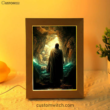 Jesus Rises From The Dead Frame Lamp Pictures - Christian Art - Jesus Frame Lamp Art