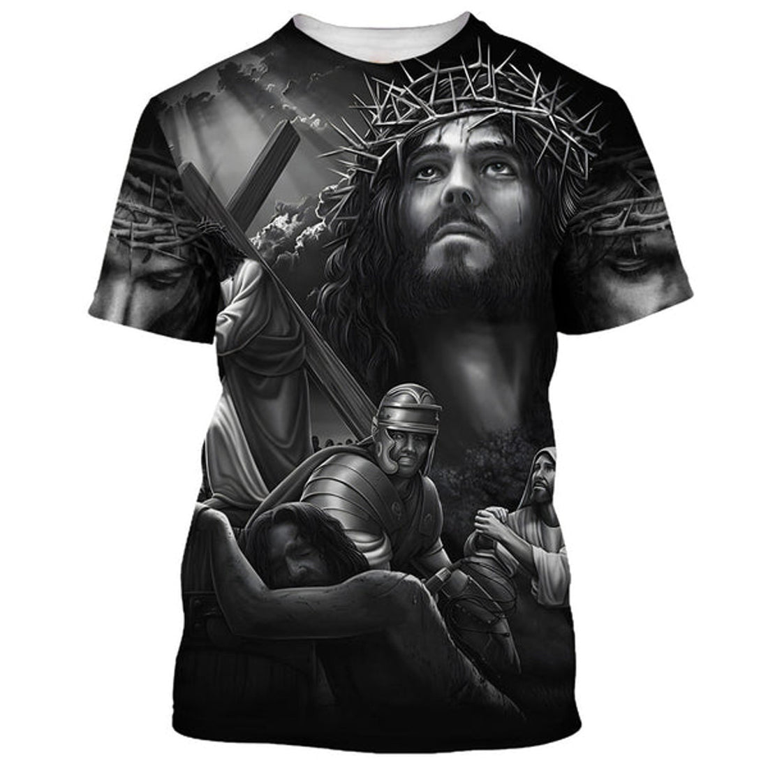 FUNSTUFFPRINT Jesus Savior 3D All Over Printed Shirt for Men and Women
 
 3D T-shirt